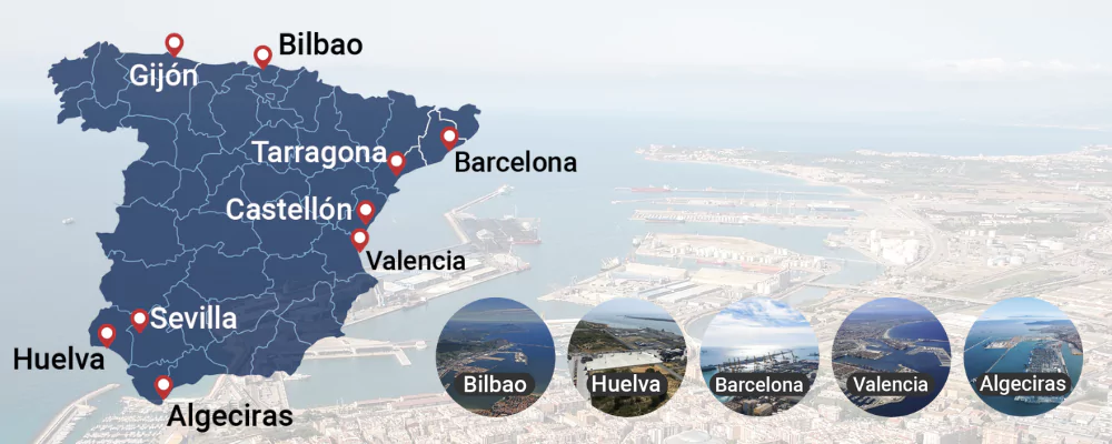 Main Ports in Spain