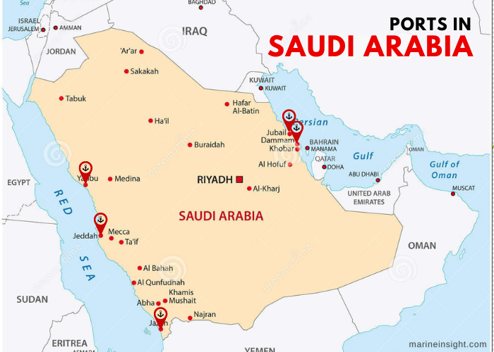 Major Ports in Saudi Arabia