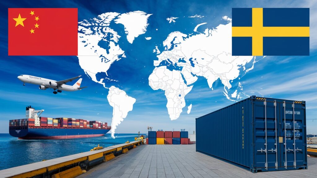 Freight Forwarder from China to Sweden