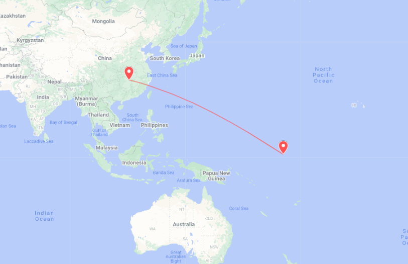 Shipping From China to Kiribati