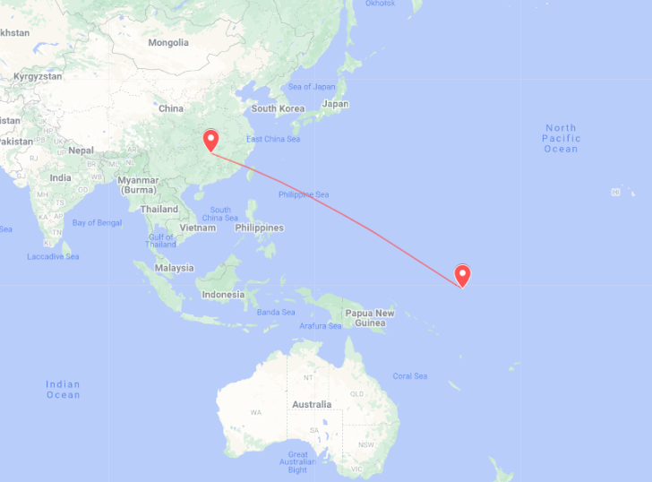 Shipping From China to Nauru